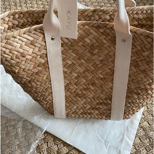 NWT Kayu Colbie Seagrass Tote